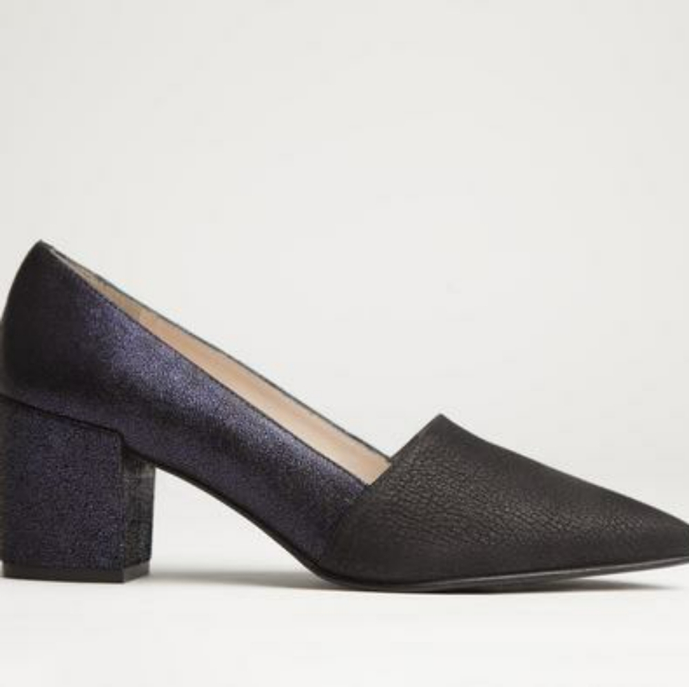 Anthro 5ymedio Fabiola Heels 39/ 8.5 purple black